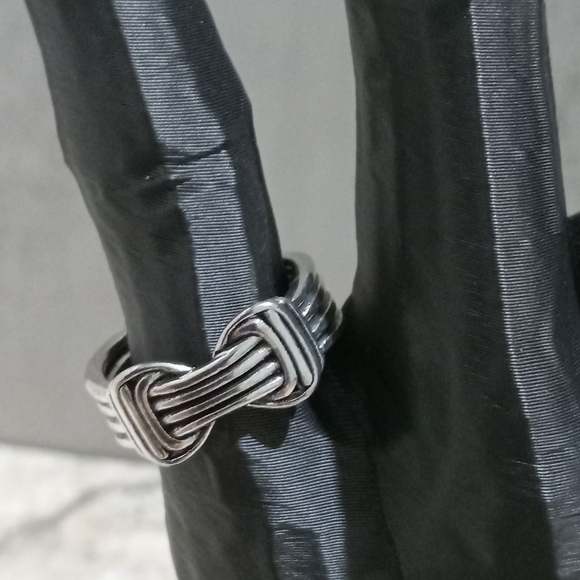 S925 Sterling Open Cuff Ring - Picture 2 of 6